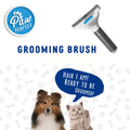 Pet Brush Pet Grooming Brush Self Cleaning Brush Removes Loose Fur and Hair Dog Cat Brush