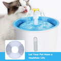 Cat Water Fountain Filter Replacement 8-16 Pack for 81Oz/2.4L Pet Water Fountain Dog Water Dispenser Activated Carbon Filters Rund Set Suitable for General Pet Drinkwell Water Dispenser