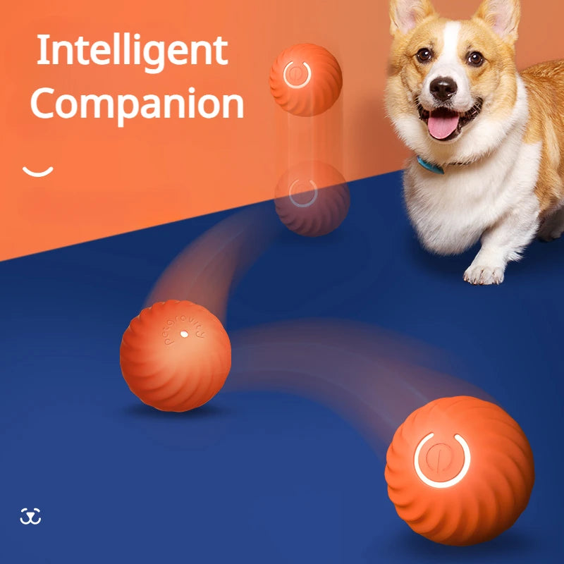 Smart Electric Ball Toy Gravity Jump Balls Dog Plaything USB Charging Automatic Teasing Dogs Artifact Intelligent Pet Cat Toys
