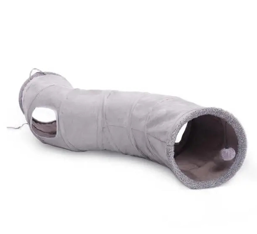 "Foldable Cat Play Tunnel: Portable, Bulk Small Pet Toy for Endless Fun!"