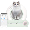 Automatic Litter Box, 65L + 9L Extra Large Self-Cleaning Cat Litter Box, Odor-Free/App Control/Safe Secure/Weight Monitor Smart Cat Litter Box