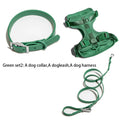 Dog Harness and Leash Set No Pull Dog Vest Harness PVC Waterproof Dog Leash Collar for Small Medium Large Dogs